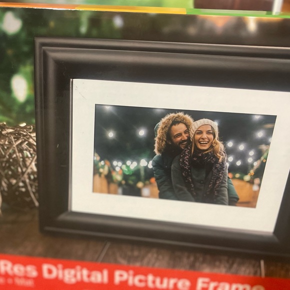 New! Polaroid PDF-750W 7" DIGITAL PIC FRAME - black wood- matte - Picture 11 of 12